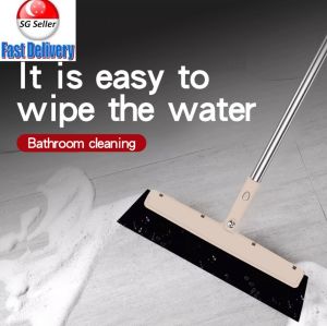 [SG SELLER]Starlux Floor Cleaning Squeegee Telescopic Magic Broom Non-sticky 180° Rotation Home Dust Broom For Bathroom Glass Window Floor Wiper