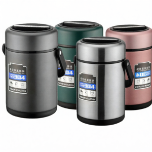 Insulated Multilayer Food Container Stainless Steel 3 Layers