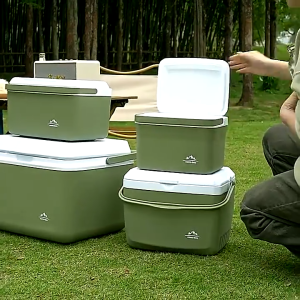Outdoor Ice Cooler 6L/10L/16L/30L Insulated Cooler Box Camping Chest Freshness Preservati Storage Box Portable Thermal Box with Ice Bag