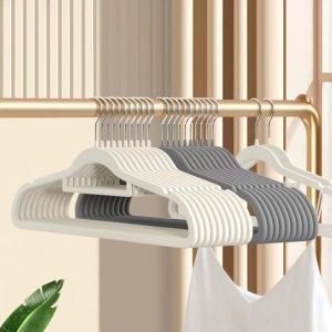 10/20 PC Non-SLIP Flocking แขวนเสื้อผ้าหอพักเสื้อผ้าแห้งเสื้อผ้าผู้ใหญ่ Drying Rack ในครัวเรือนหนาเสื้อผ้าสนับสนุน Rack