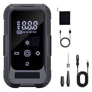 【Fast delivery】 Multi-Function Tire Inflator 140 PSI Portable Air Compressor for Vehicles and Sports Equipment with LCD Display