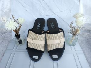 sandal wanita kekinian TP-02 model kokop variasi tali gesper kain motif#Realpick100%#COD
