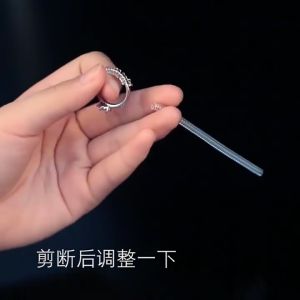 10cm Clear Rings Size Adjuster Invisible Transparent Spiral Based Ring Tightener Spring Coil Ring Size Reducer Tools