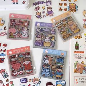 DIY Sticker Set for Samsung Phones ⋮ Cute Love Stickers for Mobile Phone Display, Includes 20 Pieces (Brown)