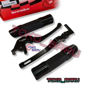 HANDLE REM LIPAT PCX BREMBO PCX 150 PCX 160 VARIO 160 ABS ADV 150 PLUS HANDGRIP MODEL RIZOMA CNC BLACK