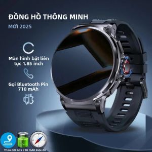 Đồng Hồ Thông Minh V69 Dành Cho Nam Màn Hình AMOLED HD 1.85 Inch Gọi Bluetooth Theo Dõi Thể Dục Thể Thao Theo Dõi Nhịp Tim Pin 710mAh