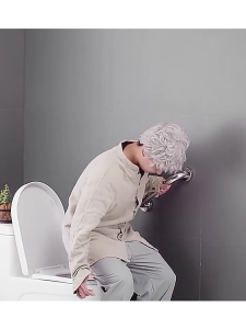 JF Indonesia Pegangan Kamar Mandi Hitam Stainless/Pegangan Kamar Mandi / Grab Bar Toilet / 30cm/60cm  Anti Slip Kuat Pegangan Kamar Mandi