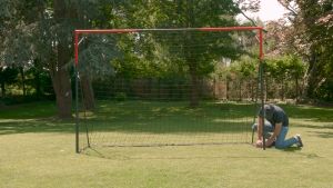 Goal football โกลฟุตบอล ประตูฟุตบอลเหล็กพร้อมตาข่าย ขนาด L รุ่นใหม่ S500 ประกอบง่ายแข็งแรงทนทาน วัสดุทำจากเหล็กกล้า 100% ติดตั้งง่าย