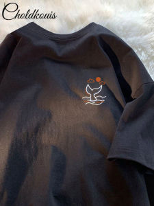 Cotton Short Sleeve T-Shirt for Men Comfortable Breathable Summer Style with Cartoon Animation Printed Design