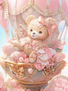 Kayou | DIY Diamond Painting Full Square Cartoon Crafts Cross Stitch Kits Teddy Bear 5D Crystal Diamond Mosaic Art Home Decor