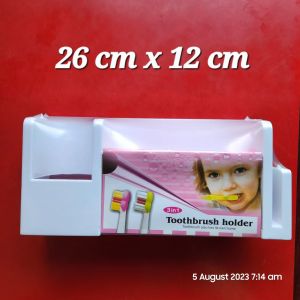 Toothbrush toothpaste Organizer White 6 slots (Big)