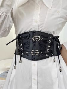 INS Style Womens Girdle Strap Wide Belt Shoelace Body Shaping Fashion Outwear Accessories Shirt Dress Decorative Belt