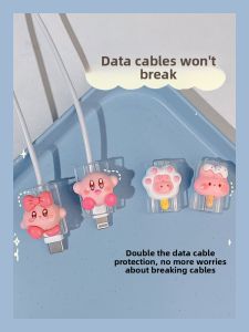 Cartoon Apple Data Cable Protection Cover Huawei Mate60 pro Charger Adapter Protective Shell Charging Line Bite Protector