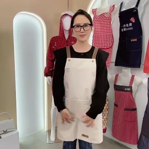 🎉[Msia Ready Stock] Kitchen Apron Cooking Chef Waterproof Large Pocket Adjustable Cooking Apron Waterproof Baking BBQ 圍裙