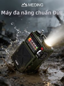 MEIDING | Hand Crank Solar Emergency Radio Flashlight