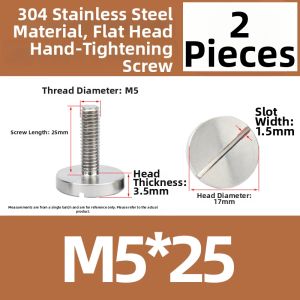 OPPU | Flat Head Large Round Manual Screw