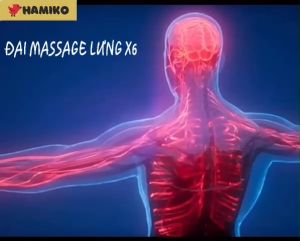 Đai massage lưng D108 Mát xa làm nóng giảm cơn đau nhức hỗ trợ cột sống và thoát vị đĩa đệm hàng chính hãng