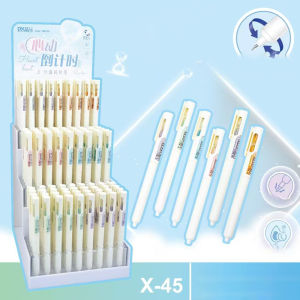 【XZxinzhan】2PCS Hourglass Black Ink Neutral Pen 0.5mm Speed Drying Smooth Writing Neutural Pen School Supplies Office Stationery