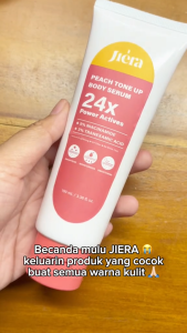 JIERA WB Dosting Serum With Tone Up Effect Body Serum Lotion Handbody Pencerah Badan Peach Color Correction