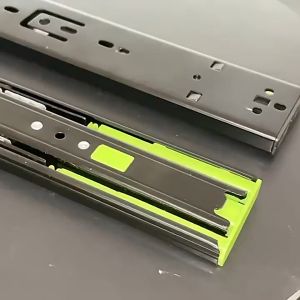 HEXMA 1Pair(2pcs)Hydraulic soft close Drawer guide Full Extension Ball Bearing Heavy Duty Drawer slide rail 
