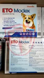 Vemedim ETO Modex - Viên uống trị ve rận bọ chét ghẻ demodex - Vị thị bò - Hiệu quả kéo dài suốt 1 tháng