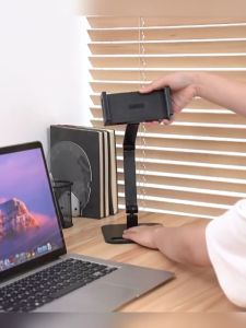 (ของแท้ 100%)ขาตั้งจอคอม แท่นยึดจอภาพแบบพกพาสำหรับโทรศัพท์ VESA ไม่เจาะหน้าจอ12-17.3นิ้วขาตั้งแบบหนีบปรับได้สำหรับแล็ปท็อป