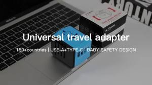 Travel Adapter Universal Power Plug UK European Union US Socket International 3USB Type C Wall Charger for Global Adapters