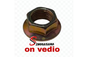 MUR AS RODA BELAKANG VEGA R LAMA JUPITER  FIZR  POLOS  KUNING M12 / KEPALA  KUNCI 17 HARGA 1PCS