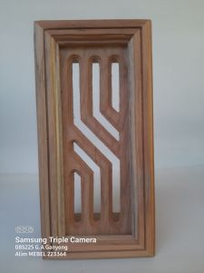Loster / Roster kayu ventilasi boven angin-angin rumah kayu jati Jepara motif Minimalis S UKURAN 14x29