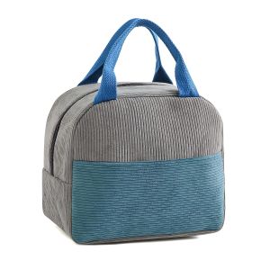 Corduroy Insulated Handheld Cooler Bag for Lunch C184