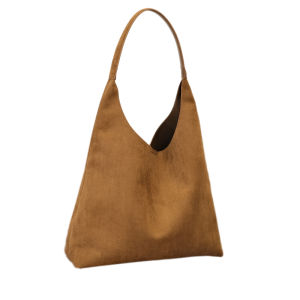 PINMU | Large Capacity Commuter Suede Hobo Bag