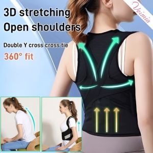 Back Brace Posture Corrector Neck Back Lumbar Support Shoulder Posture Corrector Belt Men And Women Hunchback Correction Belt