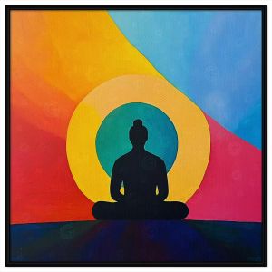 Tranh thiền đẹp . Tranh treo tường dán tường sơn dầu canvas trang trí. CGI-2030