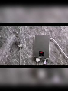 ZiinLife Electric Water Heater for Bathroom Household Small Instant Water Heater with Shower and LCD Touch Screen