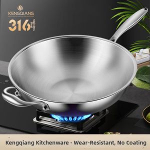RONGCHUAN | No Coating Non-stick Wok