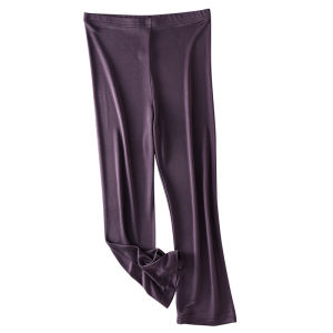 High-Quality Heavyweight Silk Comfortable Skin-Friendly Knitted Breathable Loose Seven-Foot Pants Pure Color Simple Design