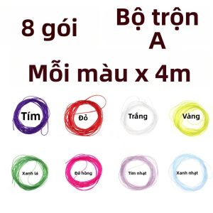 Dây Cước Đàn Hồi Mini 4m/gói 0.6mm Chất Liệu Silicon Đàn Hồi Cao Dùng Buộc Mồi Câu Ruồi Thân Mồi Nhái Mồi Câu Suối Mồi Câu Biển.