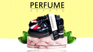 Parfum Sepatu / Shoe Parfume / Pembersih Sepatu Anti Bakteri / Pengharum Sepatu Anti Bau / Pewangi Sepatu / Shoes Deodorant Aroma Bunga Netto 100ml