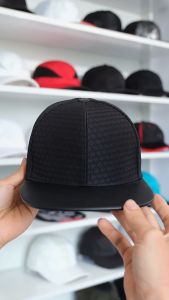 Mũ lưỡi trai nón kết phong cách hiphop phối lưới màu đen Mũ Nón snapback vân nổi cao cấp S1