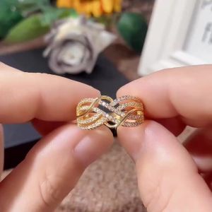 Huitan Hot Trendy Cross Rings Women Wedding Bands Accessories with Dazzling CZ Twist Modern Fashion Female Jewelry Drop Shipping