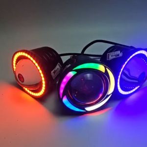 Đèn LED U7 trần chế mắt cú gắn mọi loại xe máy