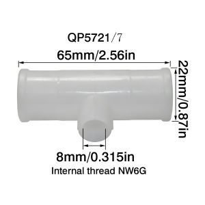 4Pcs/Lot multifunctional straight tube plastic straight tube inner diameter 20mm with 8mm/0.31 inch internal thread