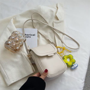Summer Versatile Mini Crossbody Phone Bag Lightweight Fashionable Small  Style PU Leather Solid Color Bag for Youth Women