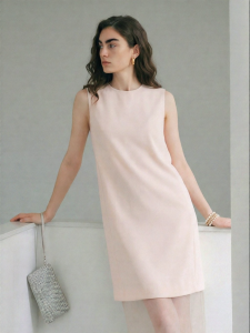 Sleeveless Straight Dress