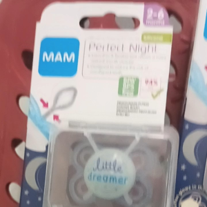 MAM Perfect Night 2-6 Mths Single A402 - Glows in the Dark! Thinner & Softer Nipple for Healthy Jaw & Teeth Development