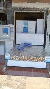 set kamar P3 sleding putih Meja rias Dipan standar Inoac ori tebal 20cm Busa kuning garansi 5th