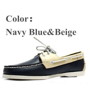 Retro Handmade Genuine Leather Boat Shoes Casual Slip-On Bean Bean Shoes Driving Loafers for Men And Women