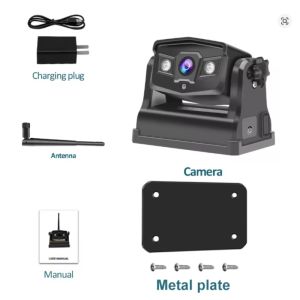 Hitch Wireless Backup Camera WiFi Magnetic Reversing Camera Rear View Rechargeable Battery for Trailer Truck Fifth Wheels RV
