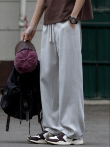 Wood soon | American Street Style Casual Men Pants Loose Wide Leg