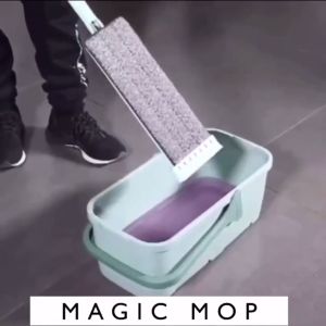MAGIC MOP Lantai 360 Rotation SELF WASH SQUEEZE DRY FLAT MOP MAGIC MOP FLOOR MOP Easy Mop Hand Free/ MOP LANTAI